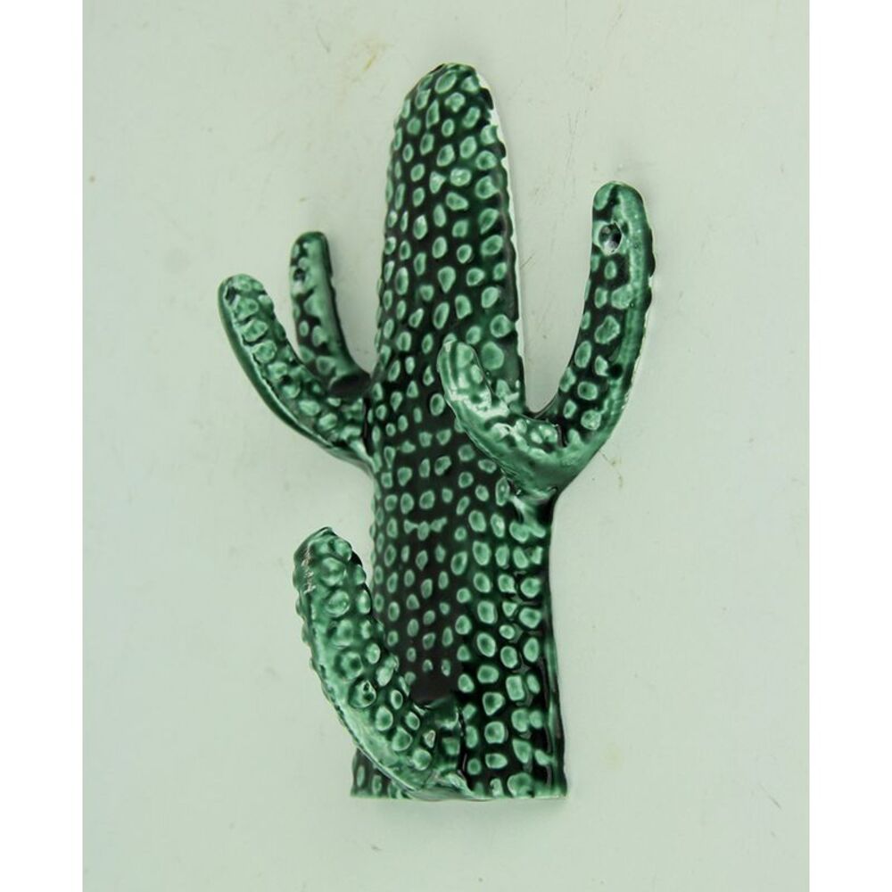 Green Triple Branch Seguaro Cactus Wall Hook - Picture 2 of 3